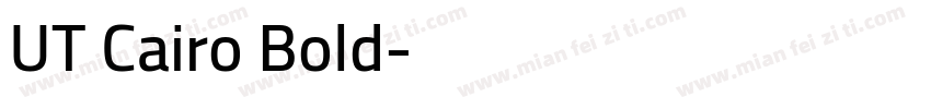 UT Cairo Bold字体转换